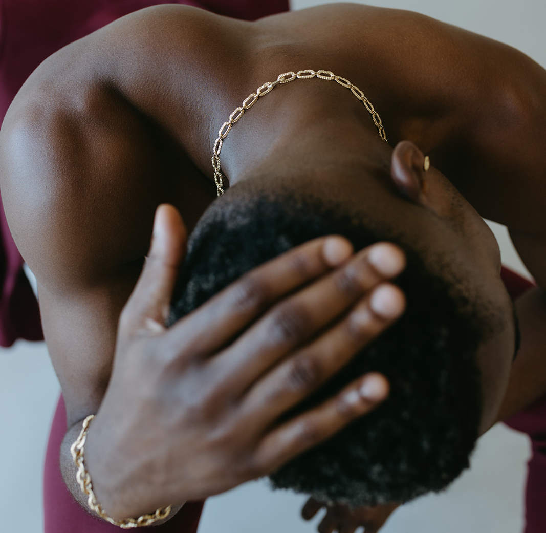 Solid gold chain and bracelet