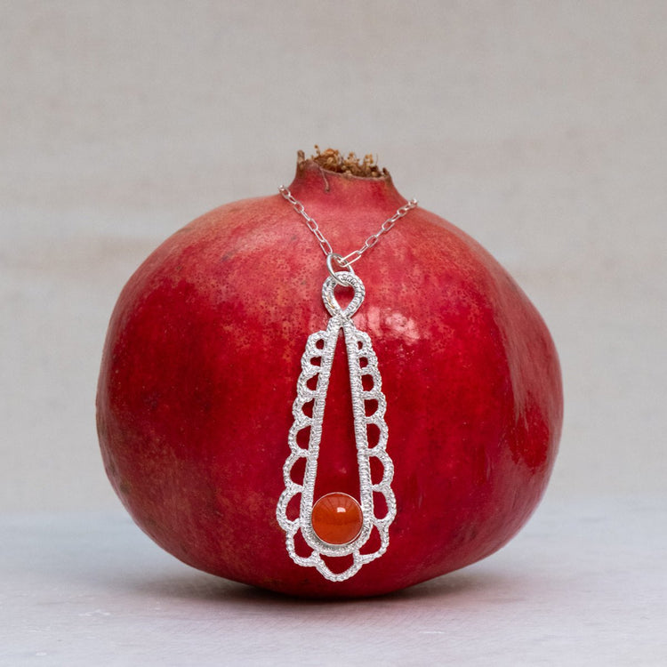 Round Carnelian Isabelle Necklace