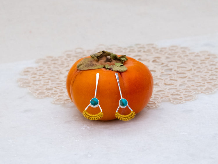 Turquoise Droplet Earrings