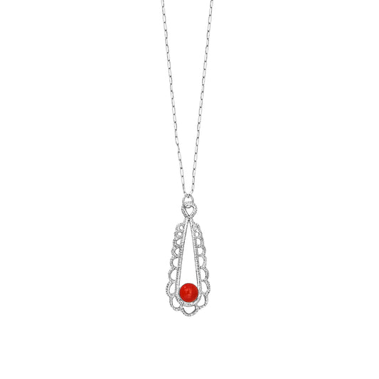 Round Carnelian Isabelle Necklace