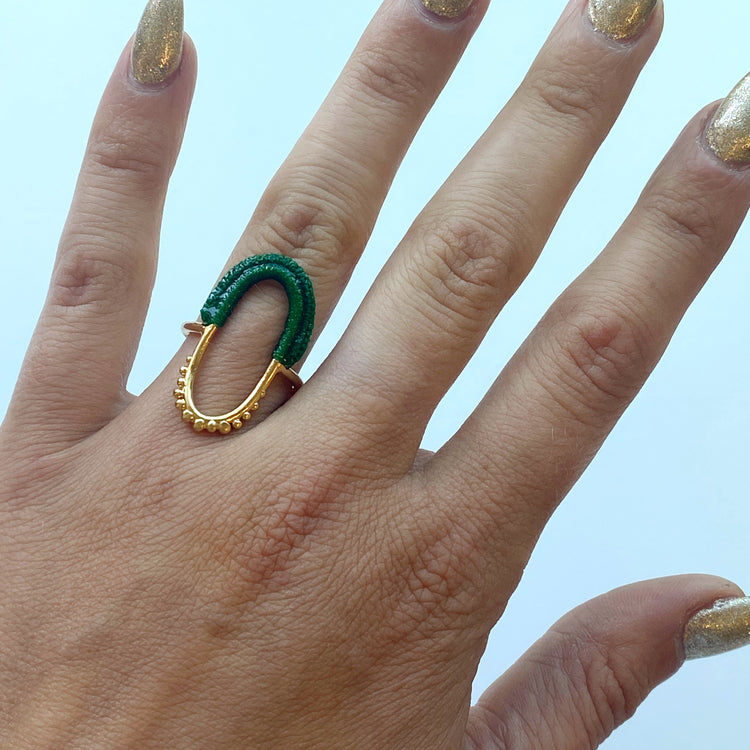 Vishu Ring // Emerald