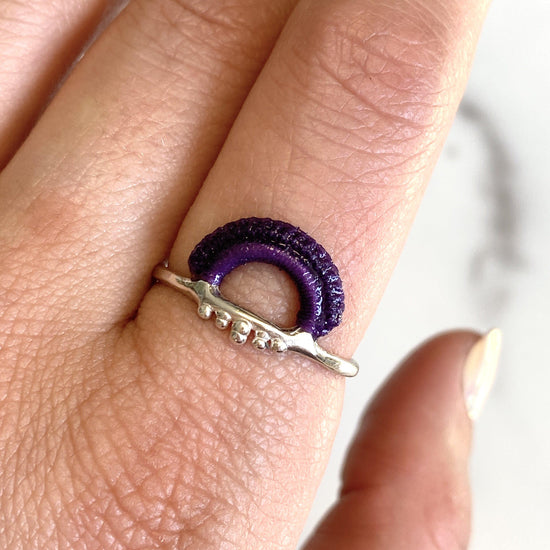 Baras Ring // Lavender-Rings-Twyla Dill-3-Sterling Silver-Seattle Jewelry-Handmade Jewelry-Seattle Jeweler-Twyla Dill