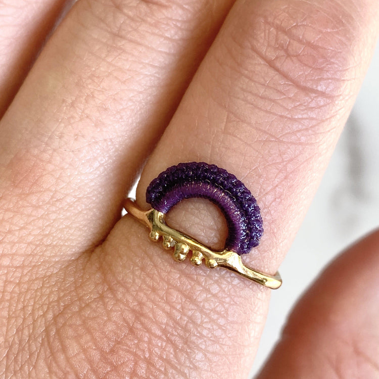 Baras Ring // Lavender-Rings-Twyla Dill-3-Sterling Silver-Seattle Jewelry-Handmade Jewelry-Seattle Jeweler-Twyla Dill