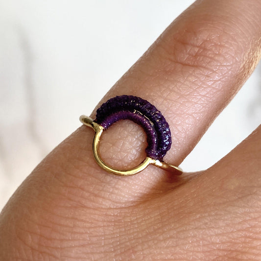 Ember Ring // Lavender-Rings-Twyla Dill-3-14kt Gold-Plated-Seattle Jewelry-Handmade Jewelry-Seattle Jeweler-Twyla Dill