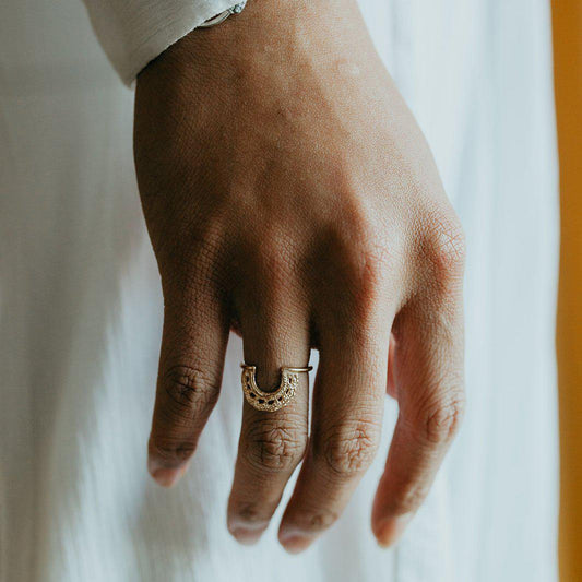 Lace Halo Ring // Silver or Gold Lace Ring-Rings-Twyla Dill-3.5-Sterling Silver-Seattle Jewelry-Handmade Jewelry-Seattle Jeweler-Twyla Dill