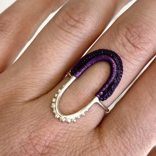 Vishu Ring // Lavender-Rings-Twyla Dill-4-Sterling Silver-Seattle Jewelry-Handmade Jewelry-Seattle Jeweler-Twyla Dill