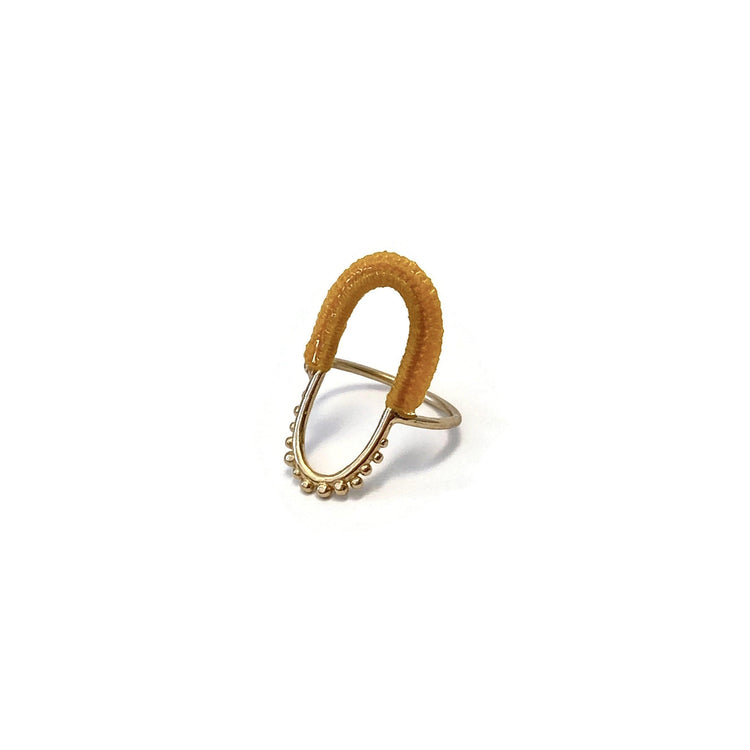 Vishu Ring // Marigold-Rings-Twyla Dill-4.5-14kt Gold-Plated-Seattle Jewelry-Handmade Jewelry-Seattle Jeweler-Twyla Dill