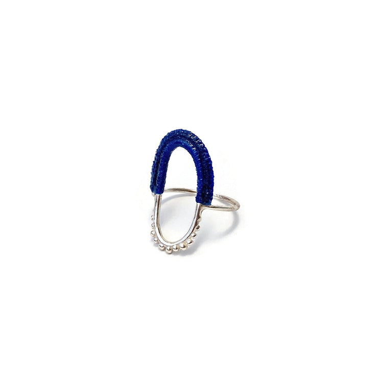 Vishu Ring // Midnight Blue-Rings-Twyla Dill-4-Sterling Silver-Seattle Jewelry-Handmade Jewelry-Seattle Jeweler-Twyla Dill